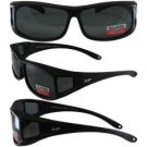 Sideshow Black Frame Polarized Smoke Lenses