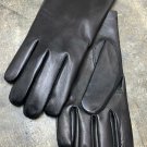 Driving Black Napa Leather Men's Handmade Gloves Unlined