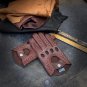Brown Peccary Driving Gloves For Men