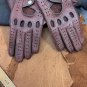 Brown Peccary Driving Gloves For Men