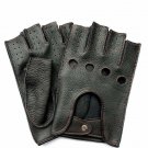 Fingerless Deerskin Leather Gloves Men's Driving Car-Cycling Fitness Black Fingerless Deerskin Leather Gloves Men's Driving Car-Cycling Fitness Black