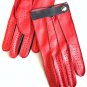 Men's Handmade Driving Italian Napa Leather Red Gloves