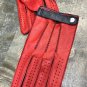 Men's Handmade Driving Italian Napa Leather Red Gloves