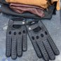 Black Peccary Men's Driving Gloves