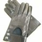 Men's Handmade Lambskin Black Italian Napa Leather Driving Gloves