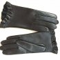 Black Napa Soft Leather Gloves for Driving for Ladies
