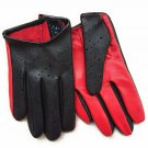 Driving Genuine Napa Leather Red & Black Gloves for Ladies Driving Genuine Napa Leather Red & Black Gloves for Ladies
