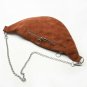 Light Brown Suede Belt Pouch Leather Adjustable Waist Bag