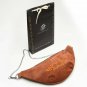 Light Brown Suede Belt Pouch Leather Adjustable Waist Bag