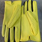 Handmade Green & Black Genuine Lambskin Napa Leather Driving Gloves for Women's Handmade Green & Black Genuine Lambskin Napa Leather Driving Gloves for Women's