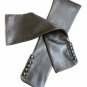 Women's Handmade Evening Black Fingerless Napa Leather Lambskin Long Gloves