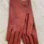 Handmade Women's Driving Unlined Italian Napa Leather Lambskin Red Gloves