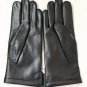Winter Gloves Men's Napa Leather Black Wool Lining for Winter