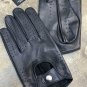 Women's Handmade Black Driving Gloves Genuine Lambskin Leather