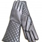 Long Women's Handmade Lambskin Real Black Leather Gloves Long Women's Handmade Lambskin Real Black Leather Gloves