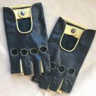 Black & Yellow Driving Cycling Fitness Leather Handmade Gloves Black & Yellow Driving Cycling Fitness Leather Handmade Gloves
