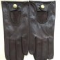 Dark Brown Genuine Lambskin Leather for Men Driving Gloves Handmade