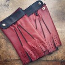 Driving Cycling Fitness Red Handmade Genuine Napa Leather for Men's
