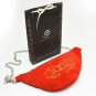 Suede Red Leather Adjustable Waist Bag Purse Belt Pouch