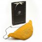 Suede Leather Adjustable Yellow Waist Bag Purse Belt Pouch
