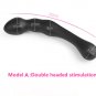 s Black big pull beads anal plug silicone dildo anal double head butt plug erotic toys