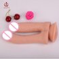 double penetration anal dildo strapon silicone sex toys for vagina and anal