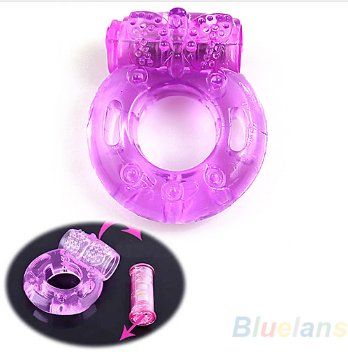 Men Vibration Collars Delay Premature Ejaculation Lock Fine Butterfly Penis Ring