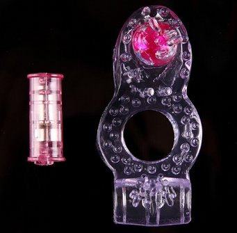 Vibrating Penis Rings Clit Dual Cock Ring Stretchy Delay Sex Toys for Men