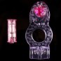 Vibrating Penis Rings Clit Dual Cock Ring Stretchy Delay Sex Toys for Men