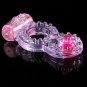 Vibrating Penis Rings Clit Dual Cock Ring Stretchy Delay Sex Toys for Men