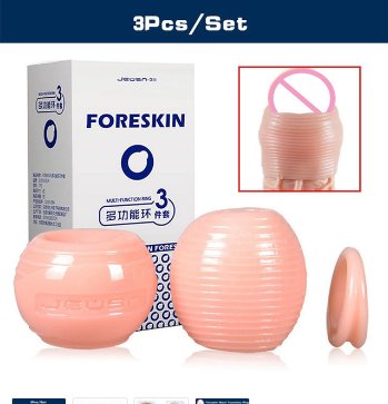 3Pcs/Set Foreskin Correction Cock Rings Adult Sex Products For Men