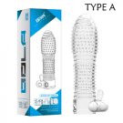 Sex Toys For Men Vibrating Crystal Reusable Condoms Extender Penis Sleeves Vibrator