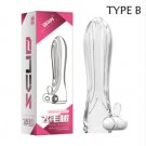 Sex Toys For Men Vibrating Crystal Reusable Condoms Extender Penis Sleeves Vibrator