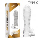 Sex Toys For Men Vibrating Crystal Reusable Condoms Extender Penis Sleeves Vibrator