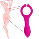 Reusable Vibrating Penis Ring, Clitoris Vibrator Silicone Cock Ring