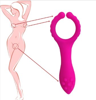 Reusable Vibrating Penis Ring, Clitoris Vibrator Silicone Cock Ring