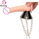 Leather Parachute Cockring Ball Stretcher Scrotum Bondage Cock Ring Male Chastity Devic