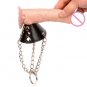 Leather Parachute Cockring Ball Stretcher Scrotum Bondage Cock Ring Male Chastity Devic