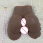 Real  Full Silicone Solid 3D Sex Dolls , Black Mini Ass with Lady Vagina Anus, Male Adult Dolls