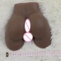Real  Full Silicone Solid 3D Sex Dolls , Black Mini Ass with Lady Vagina Anus, Male Adult Dolls