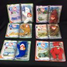 Beanie Babies TY NIP MCdonalds Collectibles Lot Of 6 Legends Dinosaurs And Bears