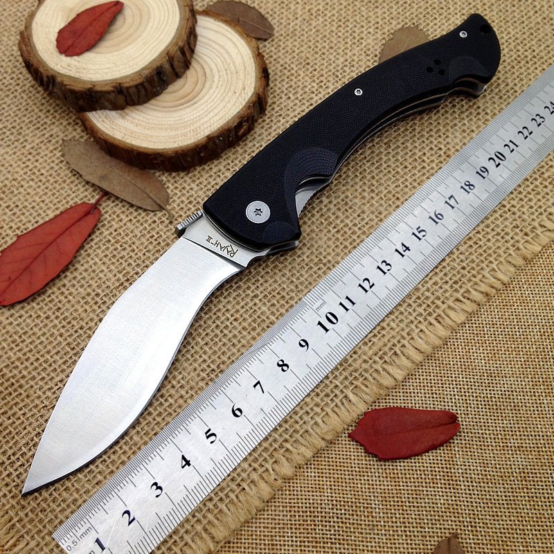 High Quality big folding Knives RAJAH Utility camping knife best jungle Tactical EDC tool D2 C