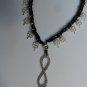 Crochet sandals with infinity and tibetan silver clovers