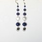 Sterling silver earrings lapis lazuli