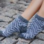 Women M Wool Warm Ankle Socks Stripes Thick