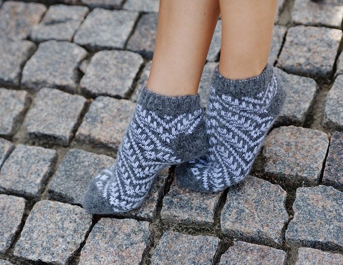 Women S Wool Warm Ankle Socks Stripes Thick