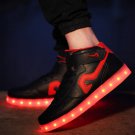 LED Lovers Shoes 7 Colors Usb Charging Black