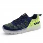 Light Up Shoes For Adults Usb Charging Sneakers Black Green
