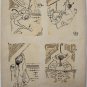 Elden Ebbe- Four Original erotic Ink illustrations Hand Signed -1901-Very rare!