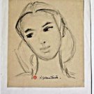 Tourte Suzanne-pencil Drawing on paper Stamped and hand signed